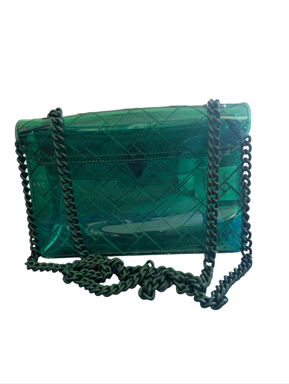 Kurt Geiger Green Transparent Jelly Shoulder Bag - Picture 2 of 2